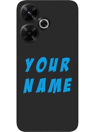 Именной чехол epik для xiaomi redmi 13 4g бампер с именем печать на чехле