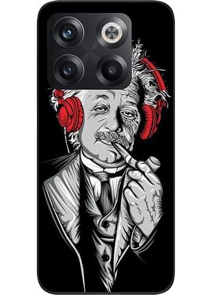 Чохол силіконовий epik для oneplus 10t з картинкою ейнштейн у навушниках