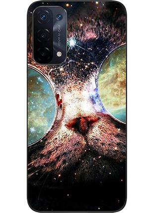 Оригинальный чехол epik для oppo a54 5g с картинкой космокот