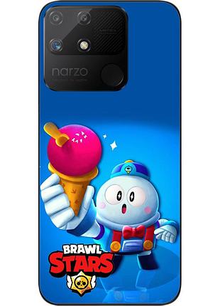 Чехол силиконовый epik для realme narzo 50a с картинкой бравл стильный лу