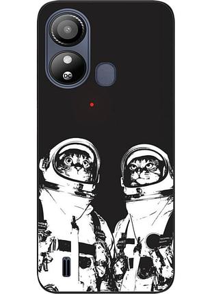 Силіконовий чохол бампер epik для zte blade l220 з картинкою космонавти коти