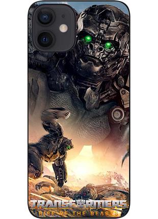 Силиконовый чехол epik для iphone 12 mini с картинкой эйплинк трансформеры звероботы
