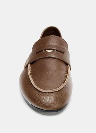 Zara шкіряні лофери пенні 2