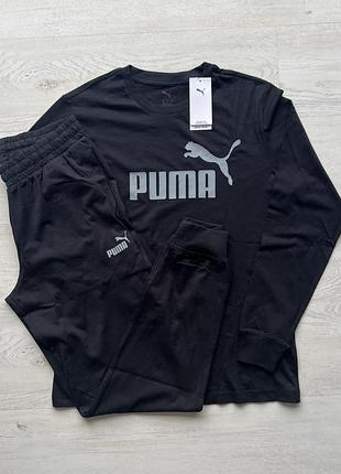 Чоловічий спортивний костюм puma м l котоновий костюм пума