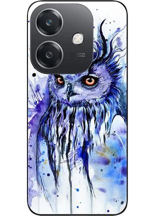Силиконовый чехол epik для oppo a3x 4g с картинкой сова акварель