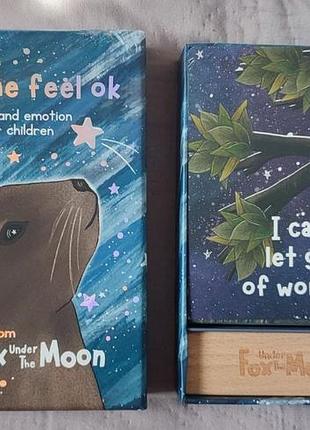 Help me feel ok — fox under the moon | affirmation & emotion cards for children