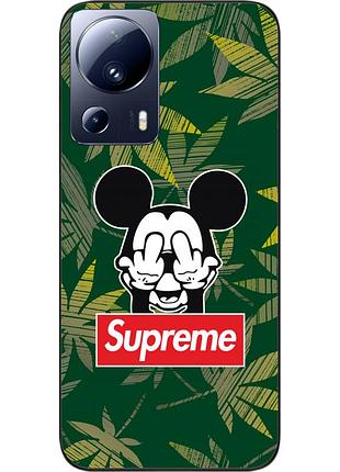Силиконовый чехол epik для xiaomi 13 lite 5g с картинкой микки supreme