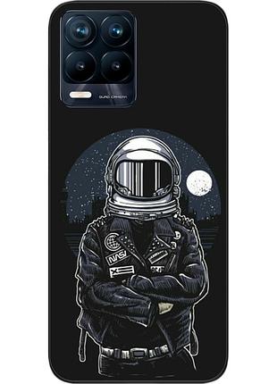 Силиконовый чехол бампер epik для realme 8 pro с картинкой космонавт и луна
