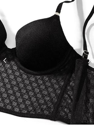 Корсет пуш-ап black icon victoria`s secret
