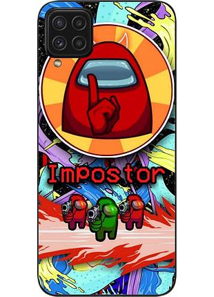 Силиконовый чехол с картинкой для samsung a22 galaxy a225f among us impostor