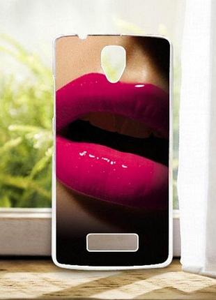 Оригинальный бампер для lenovo a2010 с картинкой губы