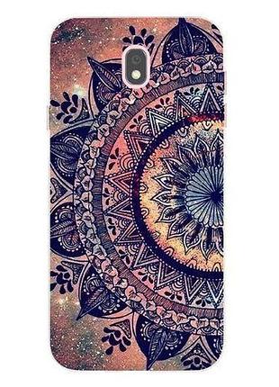 Силиконовый чехол накладка для samsung j730 galaxy j7-2017 с картинкой мандала