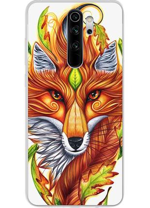 Силиконовый чехол с рисунком для xiaomi redmi note 8 pro лиса
