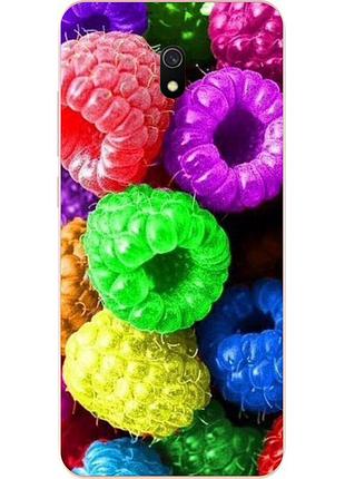 Чохол силіконовий для xiaomi redmi 8a з картинкою малина