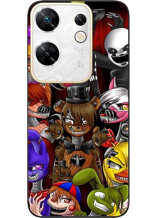 Силиконовый чехол epik для infinix zero 30 4g с картинкой кошмарные аниматроники