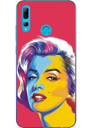 Бампер силиконовый чехол для huawei p smart plus 2019 с картинкой монро