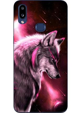 Силіконовий чохол бампер для samsung a10s galaxy a107f з картинкою вовк
