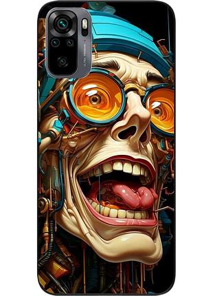 Силіконовий чохол бампер epik для xiaomi redmi note 10s з картинкою голова робота