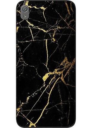 Силиконовый чехол бампер для sony xperia xa1 с картинкой мрамор