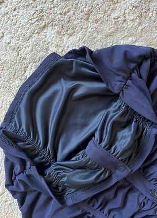 Сукня зі збірками zara синя s 5
