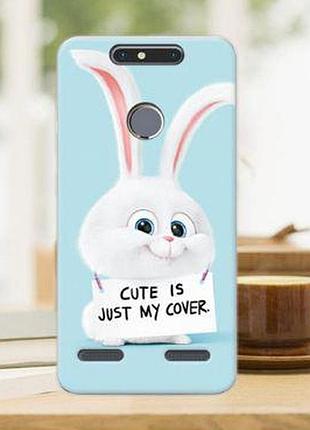 Чохол з картинкою бампер для zte blade v8 mini зайчик