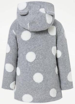Трендовое теплое пальто с плюшевой подкладкой george (великобритания)2 фото