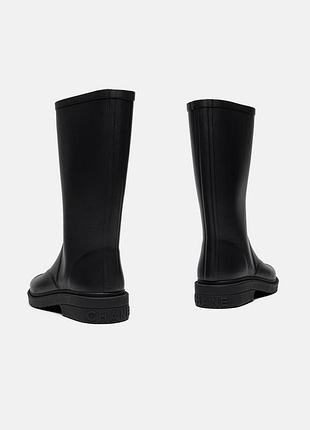 Резинові чоботи chanel knee high rain boot 4
