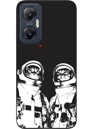 Силіконовий чохол бампер epik для infinix hot 20 5g з картинкою космонавти коти