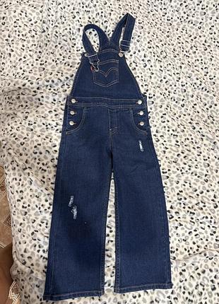 Джинсовий комбінезон для дівчинки/5,6 років /levis
