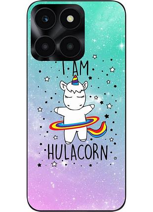 Силиконовый чехол epik для honor x6a с картинкой единорог