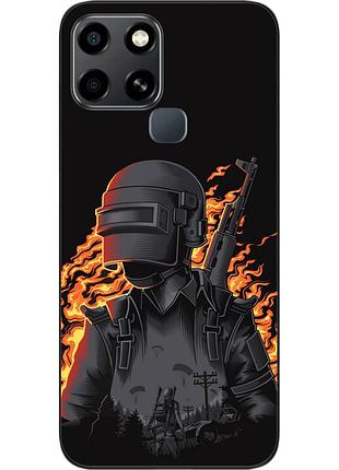 Силіконовий чохол epik для infinix smart 6 з картинкою pubg