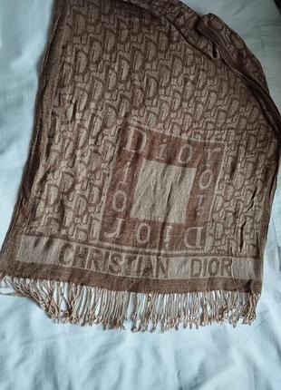 Шарф палантин cristian dior кашемир 165*67