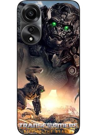 Силіконовий чохол epik для oppo a78 4g з картинкою ейплінк трансформери звероботи