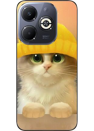 Силиконовый чехол epik для infinix smart 8 plus (x6526) с картинкой кот