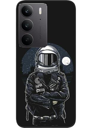 Силіконовий чохол бампер epik для realme c75 4g з картинкою космонавт і місяць