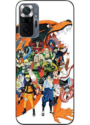 Силіконовий чохол epik для xiaomi redmi note 10 pro з картинкою наруто герої