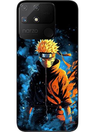 Силиконовый чехол epik для realme narzo 50a с картинкой ниндзя наруто