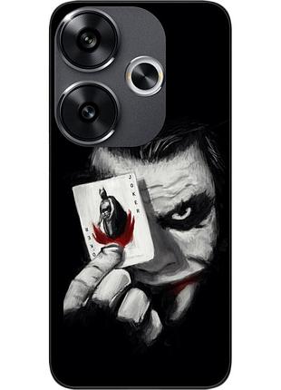 Силиконовый чехол epik для xiaomi poco f6 с картинкой джокер с картой