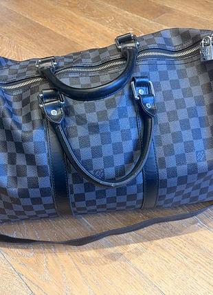 Дорожня сумка в стилі бренду lv