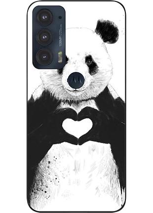 Чохол силіконовий epik для motorola edge 20 з картинкою панда