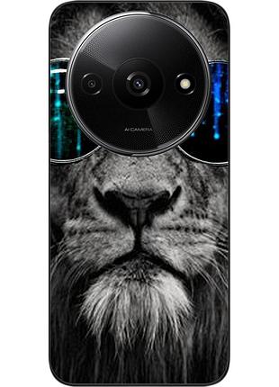 Силиконовый чехол epik для xiaomi redmi a3 с картинкой лев в очках