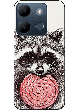 Силиконовый чехол epik для infinix smart 7 с картинкой енот