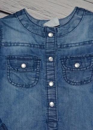 12 - 18 м 86 см h&m джинсовое платье туника рубашка блузка для модниц3 фото