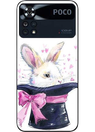 Чехол силиконовый epik для xiaomi poco x4 pro 5g с картинкой кролик