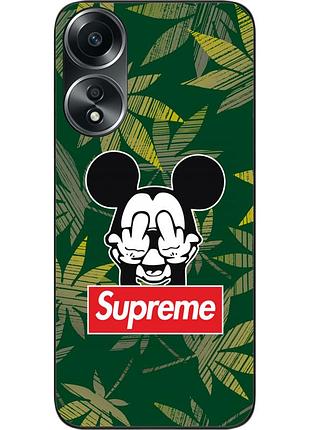 Оригінальний чохол epik для oppo a58 4g з картинкою мікі supreme