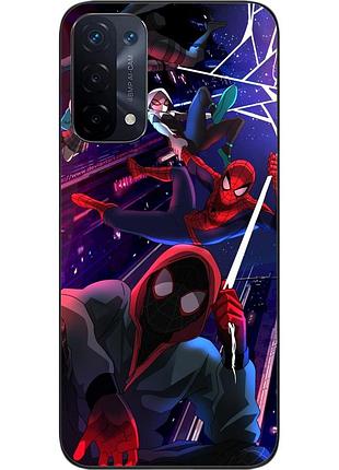 Силиконовый чехол epik для oppo a54 5g с картинкой паук через вселенные