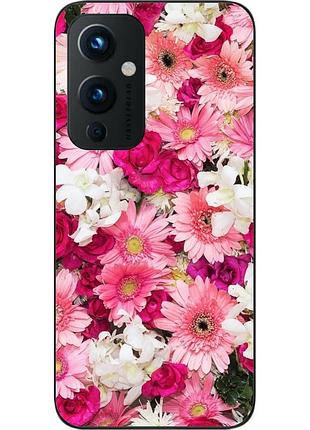 Силиконовый чехол бампер epik для oneplus 9 с картинкой нежные цветы