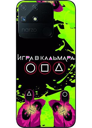 Силіконовий чохол epik для realme narzo 50a з картинкою гра в кальмара