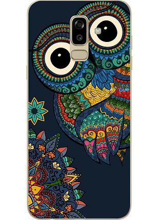 Чохол бампер для samsung j810f galaxy j8 2018 з принтом совушка