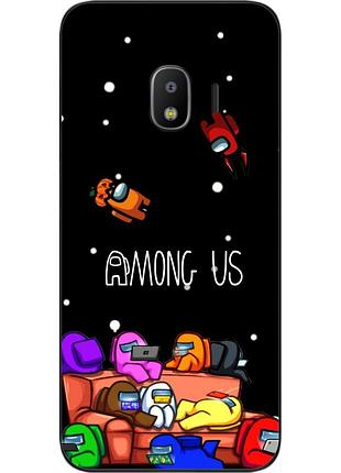 Силіконовий чохол для samsung j2 2018 galaxy j250 з картинкою among us